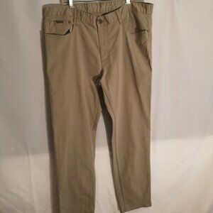 Calvin Klein Men's Size 38/32 Tan Slim Straight Casual Pants